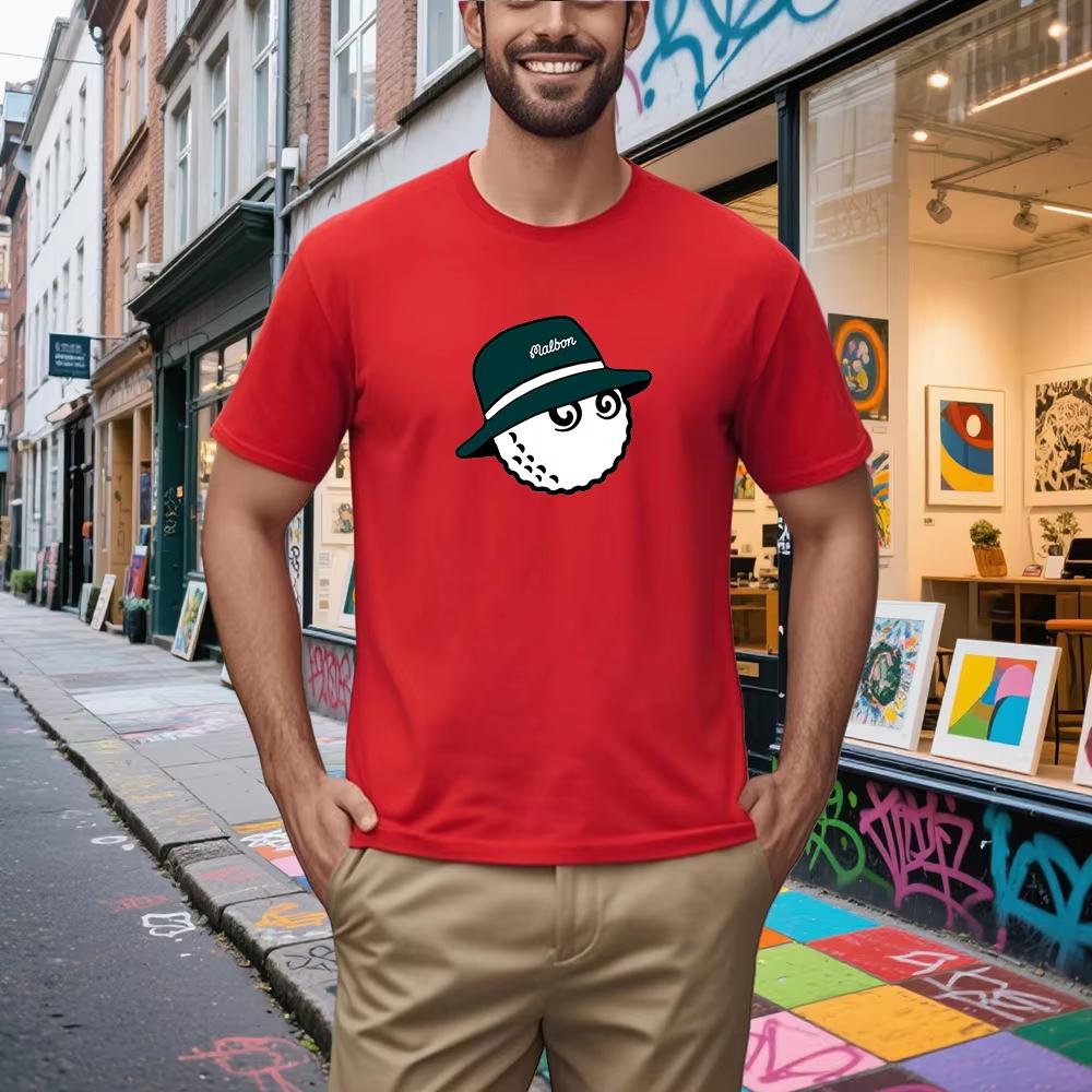 White Golf Fashion Casual Trendy Brand Tshirt Cotton Graphic Tee Unisex Unisex Summer Streetwear