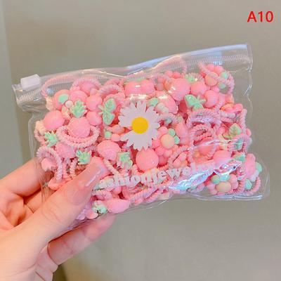 20 Stück süße Gummibänder für Kinder, schadet den Haaren nicht, elastisch, für gute Mädchen, Babykopf, Seil, kleine Krawatte, Haarzwitschern, Kopfschmuck