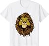 Hot Fashion The Lion King Simba Tribal King Distressed Portrait T-Shirt S-4XL Four Seasons Gift Unisex