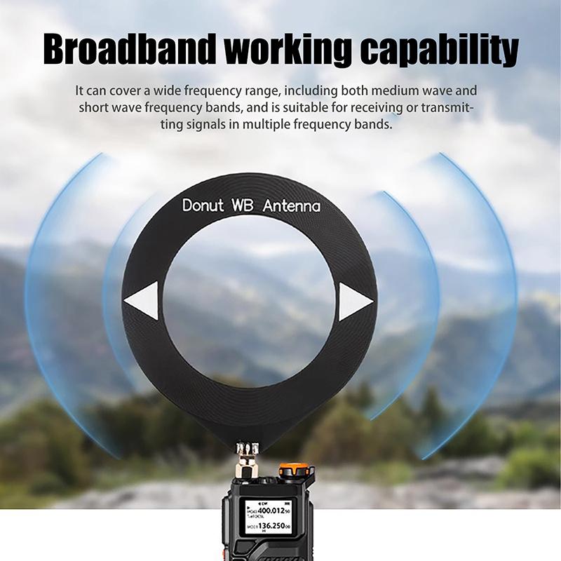 10Khz-180Mhz Sweet Donut Sw Shortwave/Medium Wave Antenna Am Reception Antenna Mini Loop Antenna Module