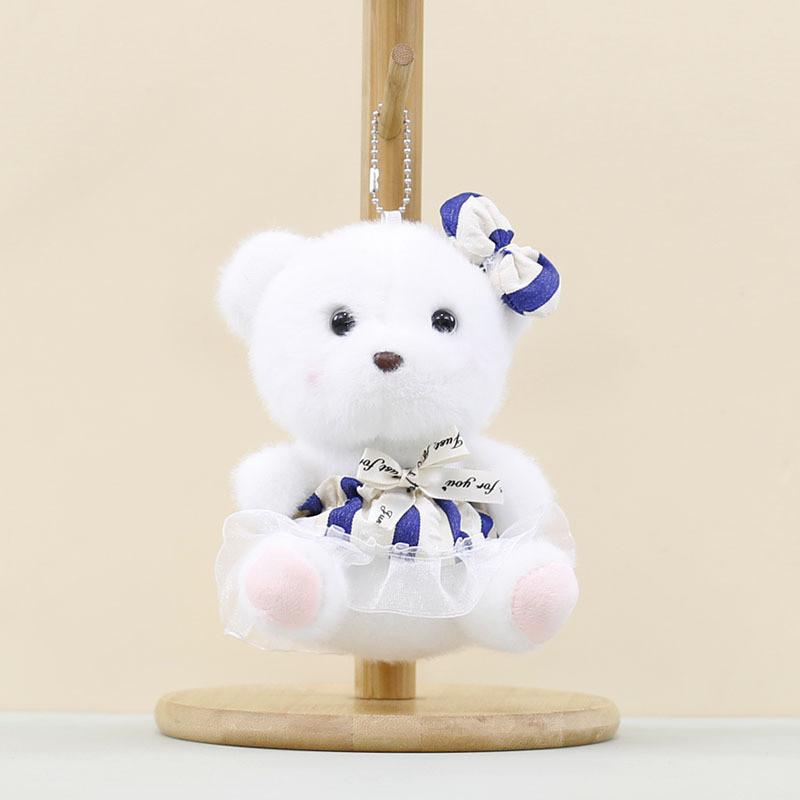Cartoon Lina Soft Bear Keychain With Tulle Skirt Stuffed Toy Gift For Girls Kids