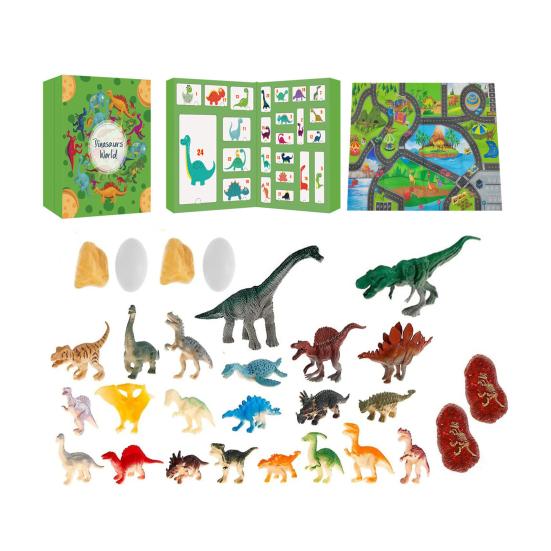 Dinosaur Blind Box Christmas Advent Calendar 24 Days Countdown with Cute Dinosaur Surprise Inside Gift for Friends Family Kids