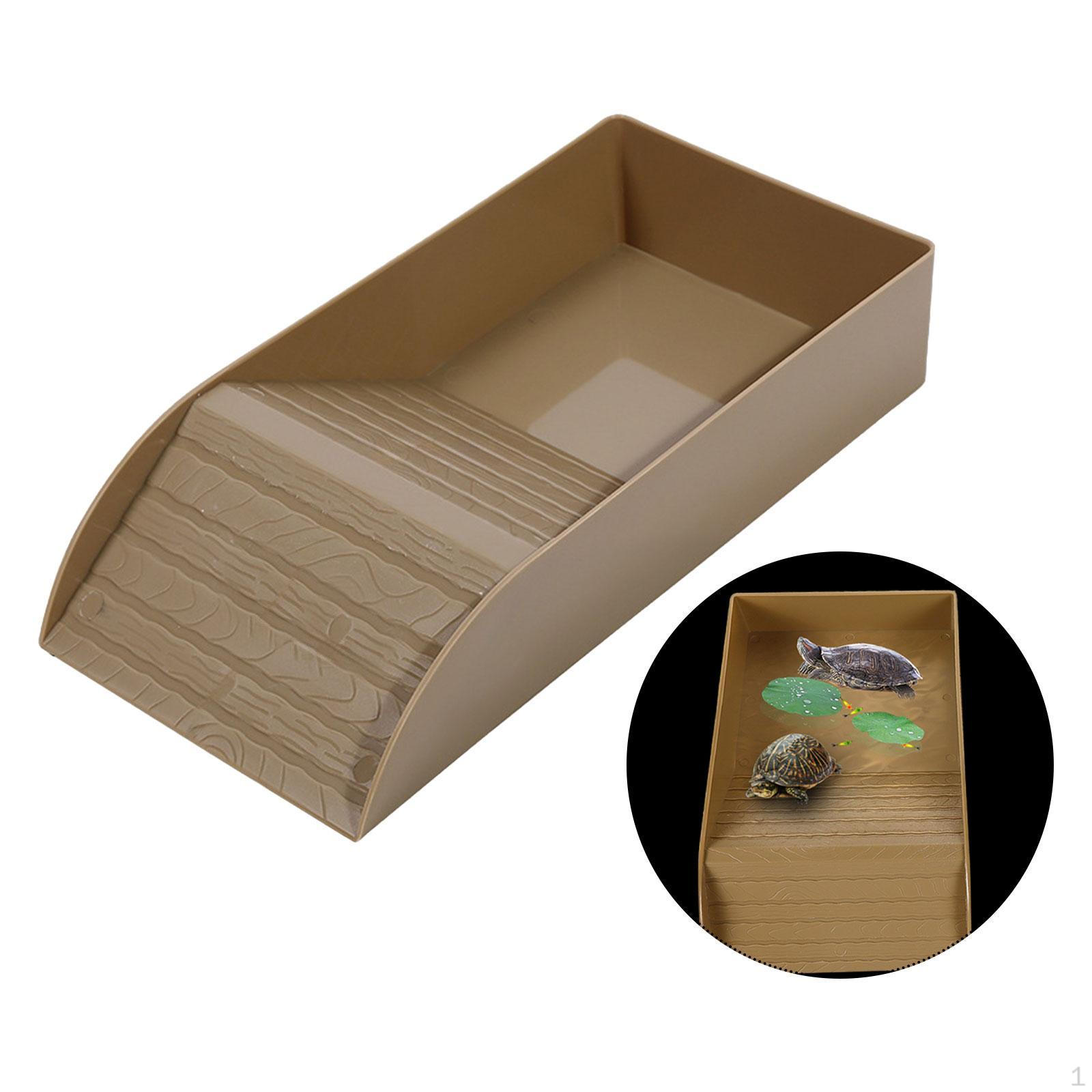 

Бассейн для купания ящериц с уклоном для черепах и змей Brown S