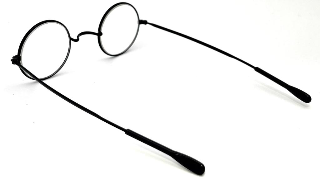 Cyphus Round UV Trendy Fashion [CYPHUS] Glasses, Small, Protection, (Black/Clear)