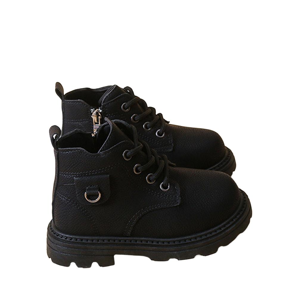 Unisex Children's Lace-Up Boots – -, Breathable, Comfortable for Everyday Wear