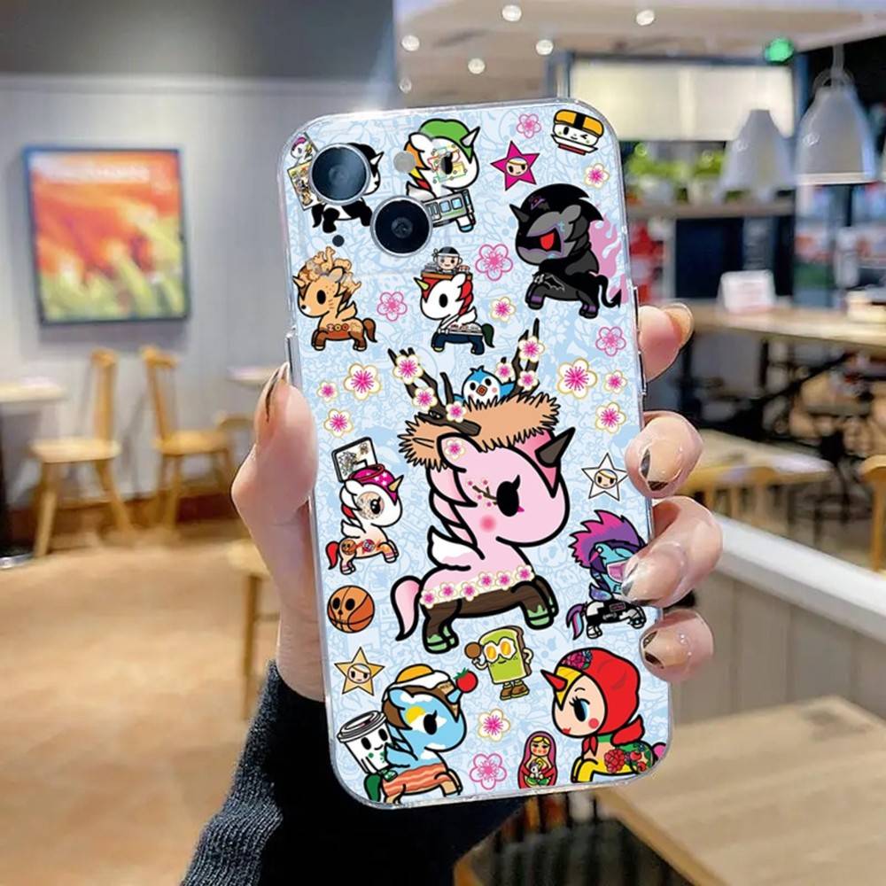 

Cute T-Tokidokis Unicorn Phone Case For iPhone 16,15,14,13,12,11 Pro,Max,Plus,X,XS,XR,SE,Mini Transparent Silicone Soft iPhone15plus