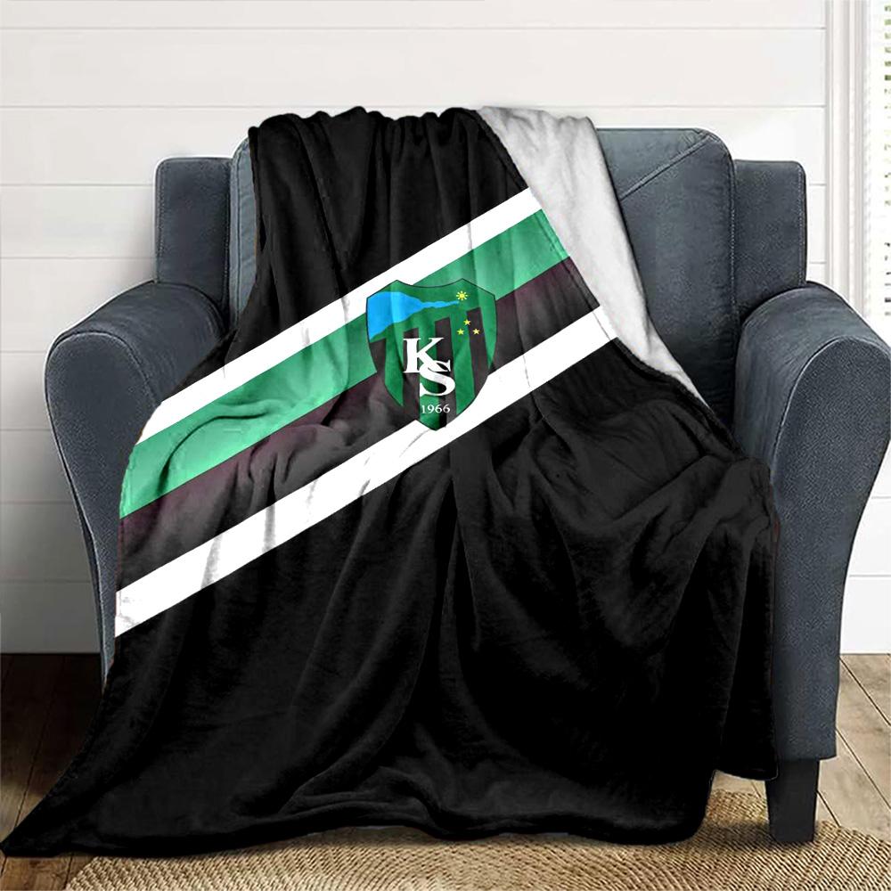 Kocaelispor Print Flannel Blanket High Quality Warm Comfortable Cover for All Seasons Perfect for Gifts Home Decor