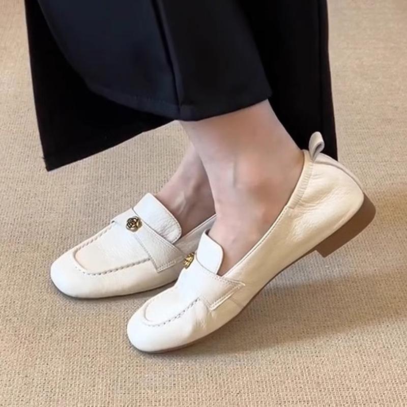 Fashion Women Flats Loafers Shoes Summer Sandals Casual Sport Shoes Woman 2025 Brand Soft Leather Shoes Shallow Work Zapatos De Mujer