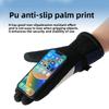 Autumn and Winter Skiing and Cycling Gloves, Outdoor Warm, Windproof and Cold-proof Gloves, Waterproof, Fleece and Thickened Gloves