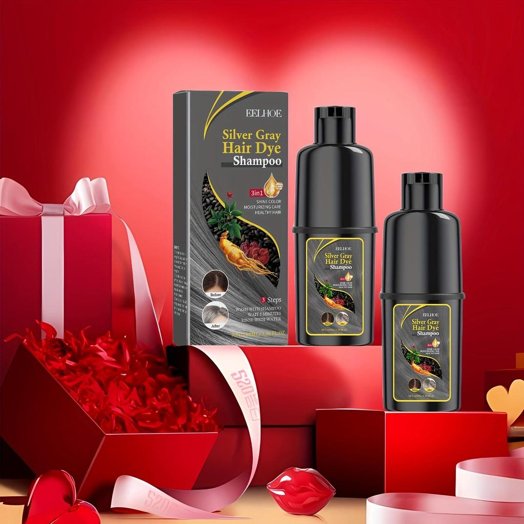 Szampon do włosów w kolorze srebrzysto-szarym 5 kolorów Pielęgnacja włosów Seria szamponów do pielęgnacji włosów delikatnie nawilża skórę głowy i ułatwia zmianę koloru
