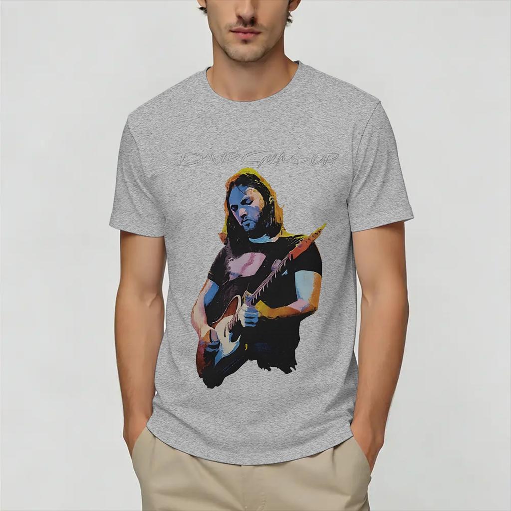 Unisex T-Shirt David Gilmours Großartiges Baumwoll-T-Shirt Kurzarm-T-Shirt Rundhals Kleidung Grafik