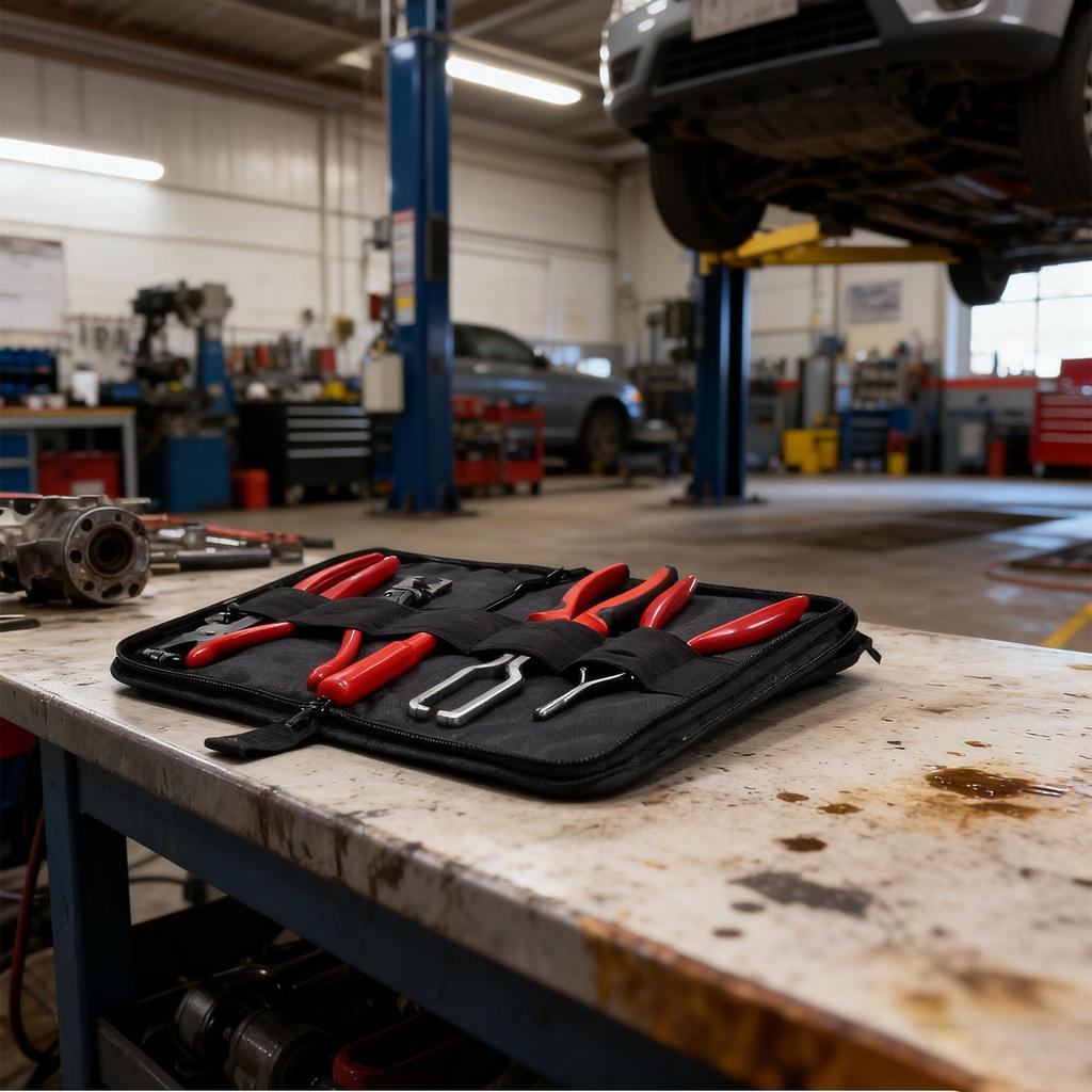 5pcs Car Tool Kit Professional Hose Clamp Pliers Set Fuel Line Disconnection and Removal Tool Kit for Auto Repair