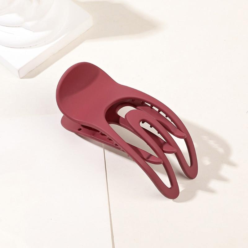 3PCS Matte Hair Clamp Strong Grip Barrettes Large Hair Claw Clip For Women Girl Thin Fine Hair Styling Accessories