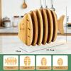 Household Bamboo Cup Coaster High Temp Resistant Non-Slip Table Placemat