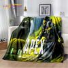 Apex Legends Spiel Gamer Cartoon Weiche Plüschdecke, Flanelldecke Überwurfdecke für Wohnzimmer Schlafzimmer Bett Sofa Picknick Abdeckung