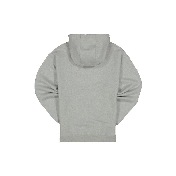 Nike Pulover de culoare solidă cu logo mic Hanorac cu glugă pentru bărbați, gri CV0552-050