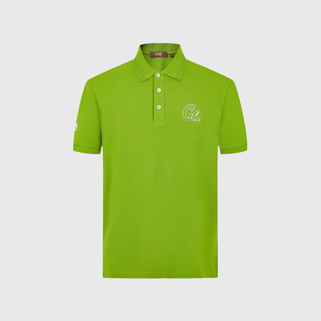 Classic and Versatile Letter Logo: Spring and Summer Solid Color Casual Men's Short Sleeved Polo Shirt