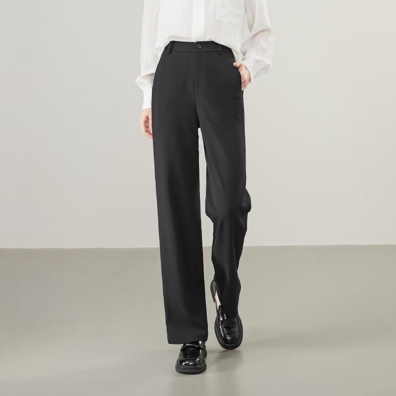 E-Yang Women's Slim-Fit Straight Leg Suit Pants