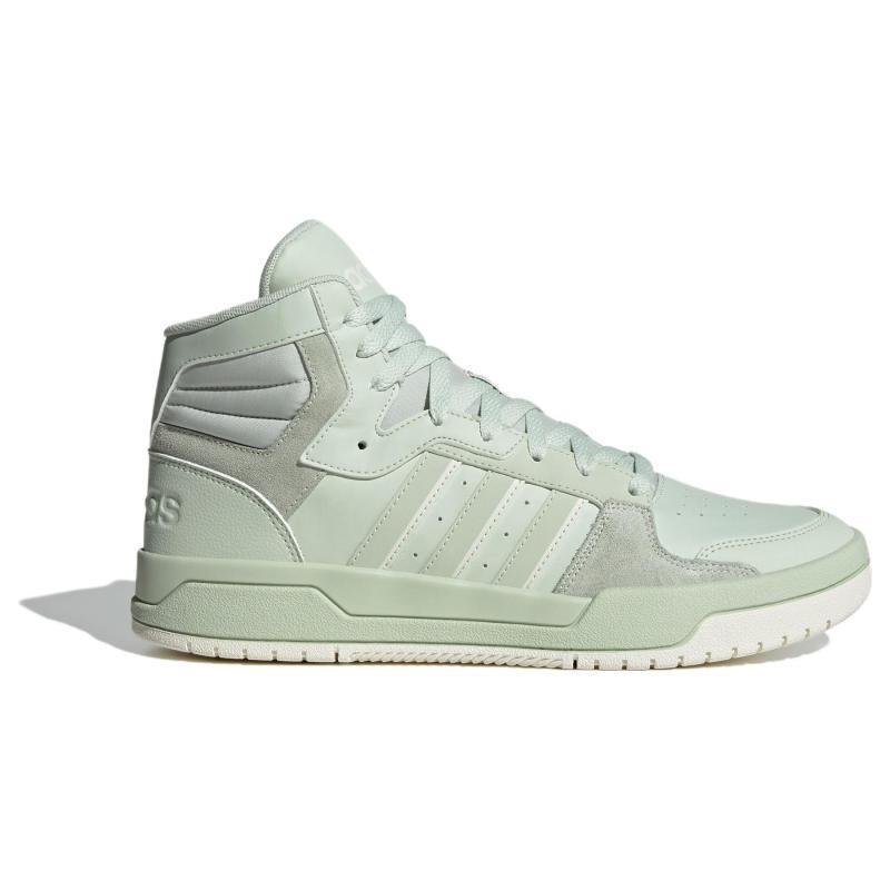 Adidas Neo Entrap Mid Top Skateboard Shoes Unisex White Green Sneakers ID6007