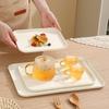 Ruhhan Greedy Bear Plastic Serving Tray (2-Pack)