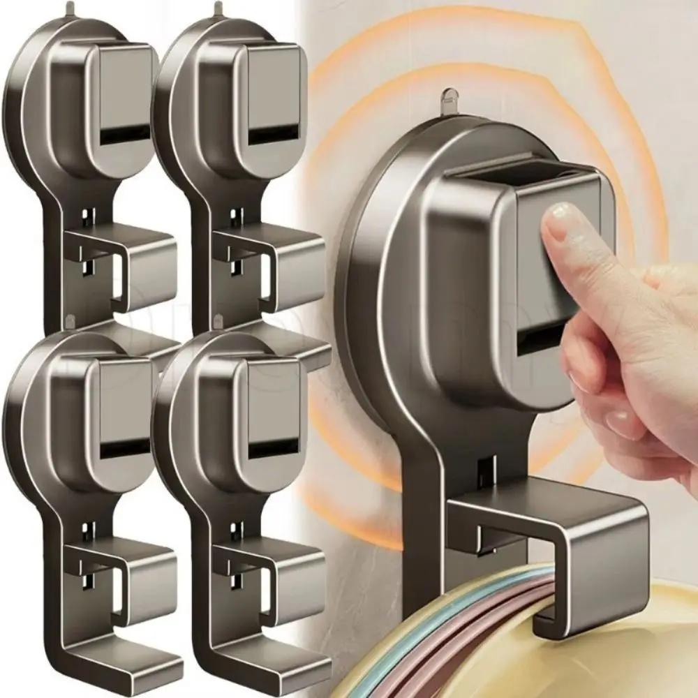 New Suction Cup Washbasin Hook Wall Mounted Reusable Towel Racks Waterproof Adjustable Bathroom Storage Rack