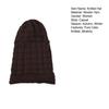 Knitted Hat Pleated Slouchy Baggy Solid Color Stretchy Cold Resistant Woolen Yarn Autumn Winter Women Beanie Skull Cap for Outdoor