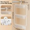 Multi-clip Sock Drying Rack Multi-functional Removable Space-saving Socks Underwear Baby Saliva Towel Household Storage Rack