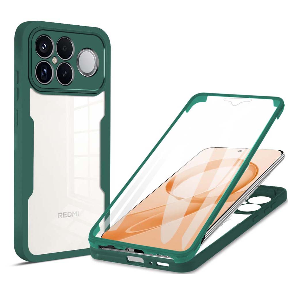 

Защитная пленка на весь корпус 360, прозрачный чехол для POCO F8 Pro, противоударная крышка для телефона POCO F8 Ultra POCO F8 Pro зелёный