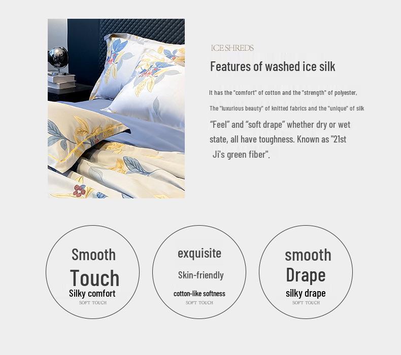 Washable Tencel Summer Quilt Set: Single & Double, Air Conditioning, Machine-Washable, Cool & Thin for Spring & Summer
