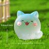 3 Teile/beutel Leuchtende Mini Katze Micro Landschaft Desktop Ornamente Leuchten In Der Nacht Tier Figuren Home Auto Dekorationen Diy Zubehör