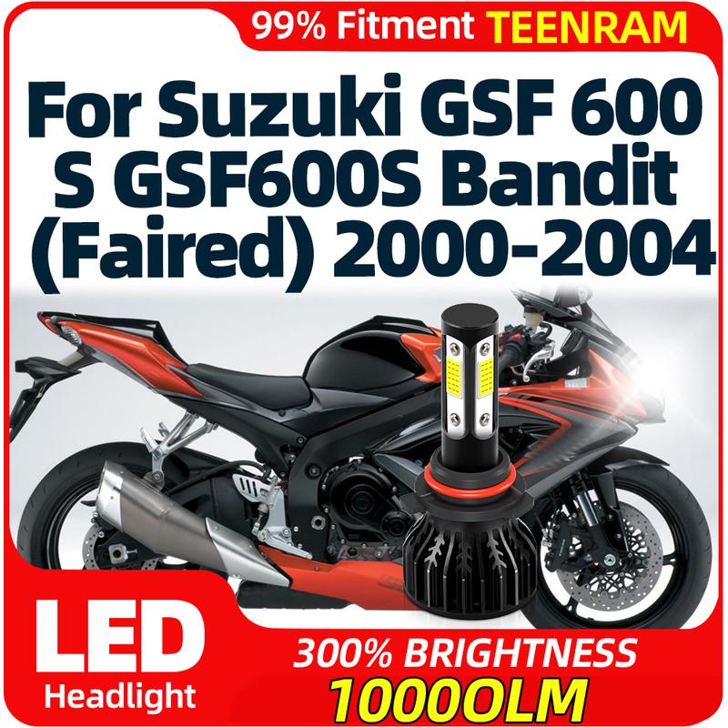 

10000Lm Moto LED Motorcycle Headlight Bulb 3570 CSP Moto Lamp 12V For Suzuki GSF 600 S GSF600S Bandit (Faired) 2000-2003 2004