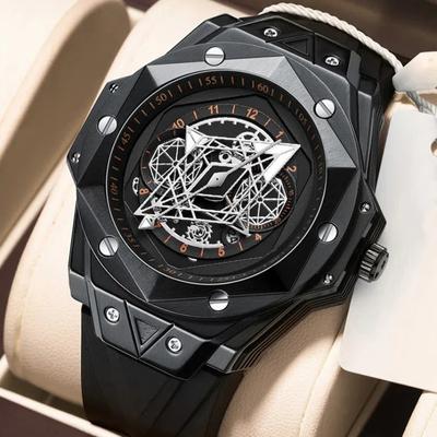 Top Luxusmarke Uhr Männer Silikon Sport Uhren Herren Armee Militär Quarz Armbanduhr Chronograph Männliche Uhr