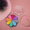 8 Colors Petal Shape Schedule Book Scrapbook Colorful DIY Stamp Ink Pad Painting Accessory