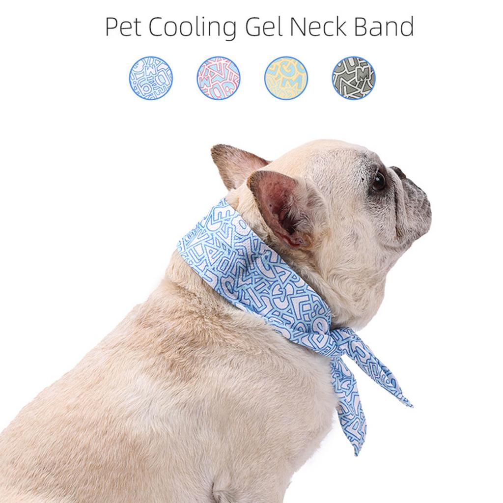 Regulable Cooling Scarf Permeable Ice Towel Neck Wrap Hot Weather Bandanas for Media Large Dogs