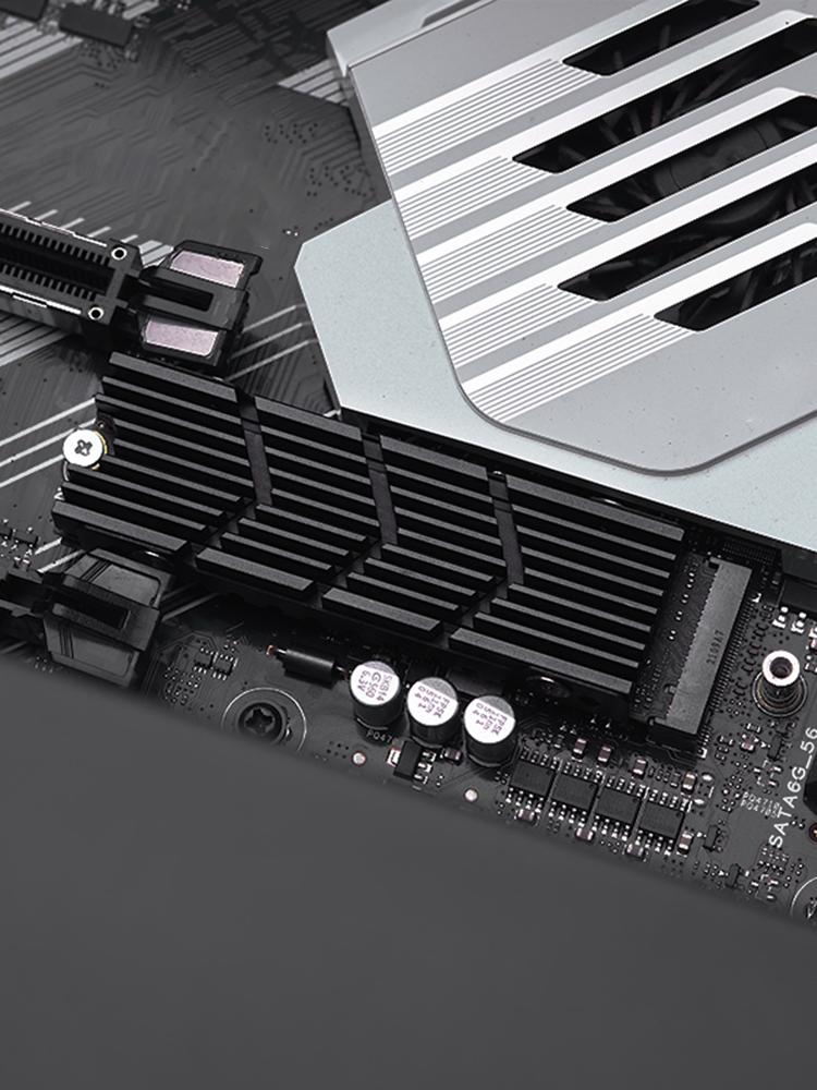 M.2 2280 SSD Radiator Heat Sink Hollow Solid State Hard Disk Cooler NVME NGFF with Thermal Silicone Pad for PS5 Game Console