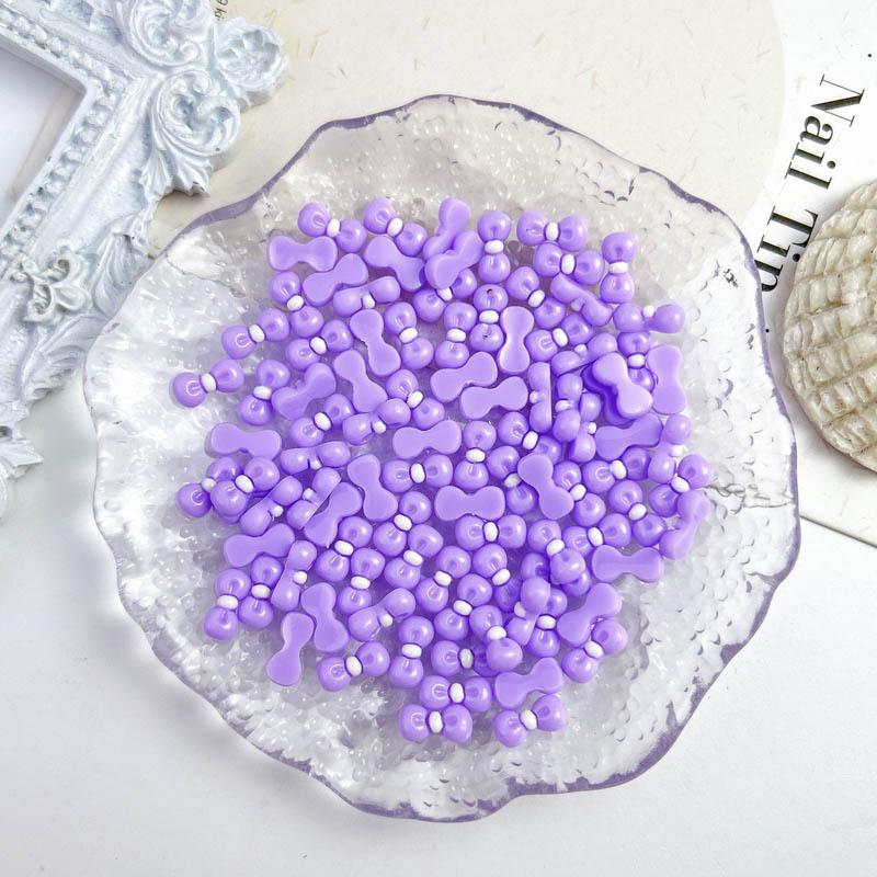 New Resin kt Bowknot 10*5mm Colorful Nail Art Accessories Nail Phone Case Hairpin Decoration DIY