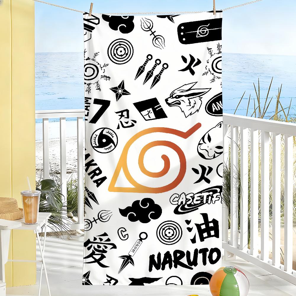 Classic Anime N-Naruto-S-Akatsuki Towel Soft Pool Gift For Travel Gym Shower Camping Quick Dry Sports Large Beach Towels
