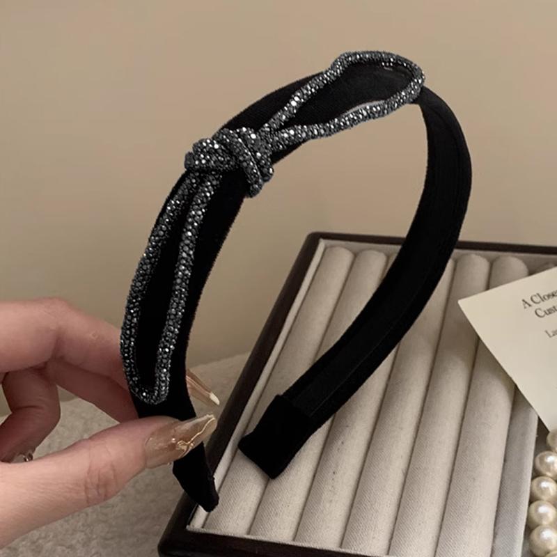 Black Rhinestone Rope Glitter Crystal Tube Cord Trimming Diy Jewelry Bracelet Necklace Headband Shoelaces Bag Drawstring Strap