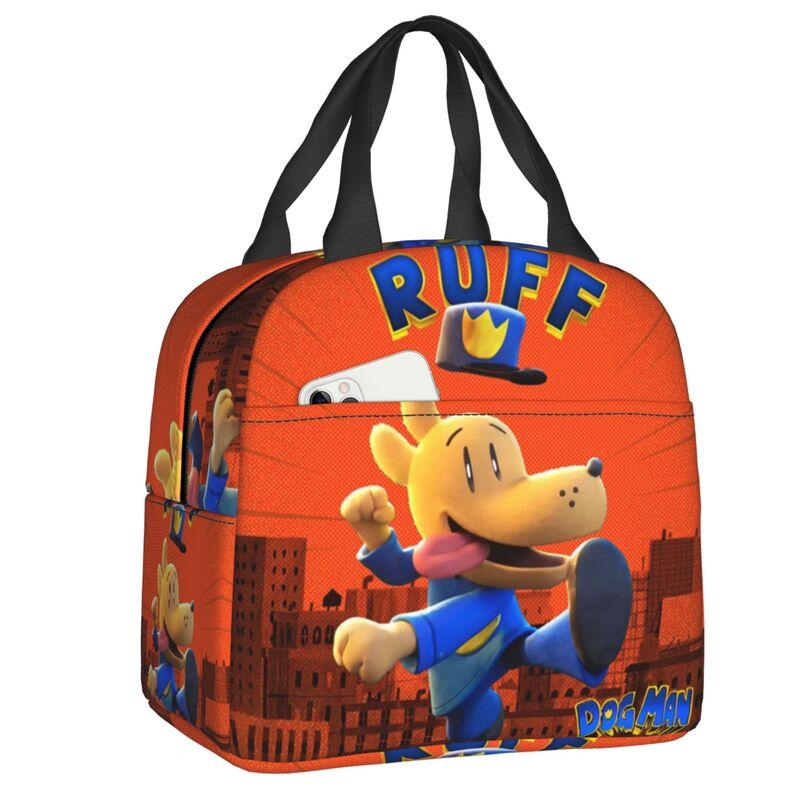 Custom Dogs Man Movies Comic Lunch Bag Men Women Thermal Cooler Insulated Lunch Boxes for Kids School 22x20x13cm