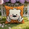 Sticker Cute Bear Stickers Cushion Cover Home  Car DualScene Pillow Cover Reversible for Premium Comfort