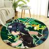 1pc Genshin Impact Kinich1 Design Printed Area Round Carpet for Bedroom Living Room Home Decor Rugs Mat Non Slip Mat Rug for Bedside