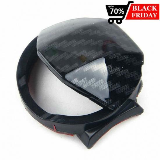 For 2015- Ford Mustang Engine Start/Stop Button Cover Trim Carbon Fiber ABS