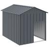 vidaXL Anthracite Roof Dog Kennel Galvanized Steel