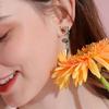 Delicate Heart Wing Ear Bone Nail Glittering Handmade Cartilage Studs Earrings With Rhinestones Jewelry For Women