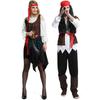 Adult Caribbean Pirate Halloween Cosplay Costume