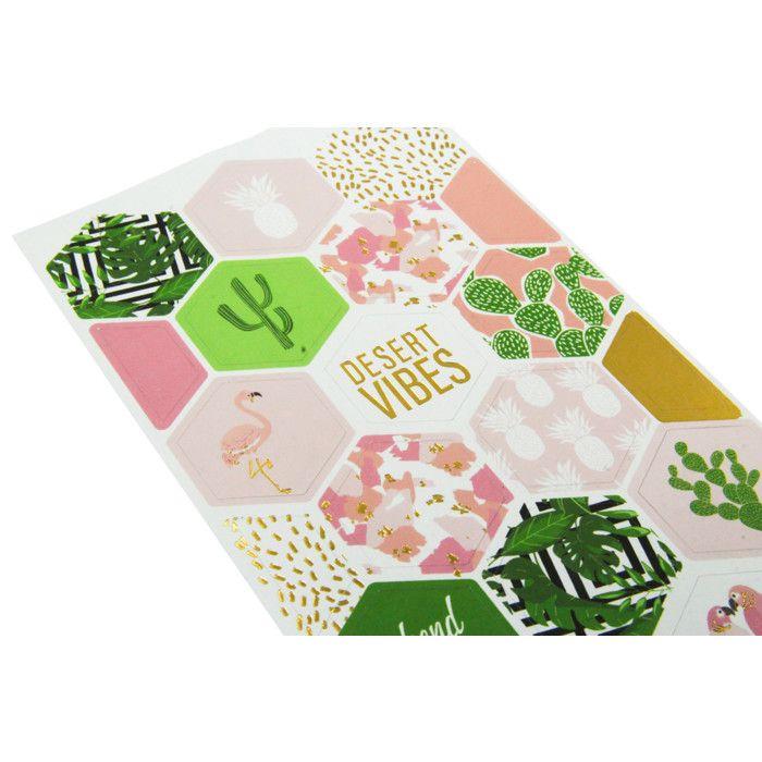 Sticker géométrique Summer 48 pièces