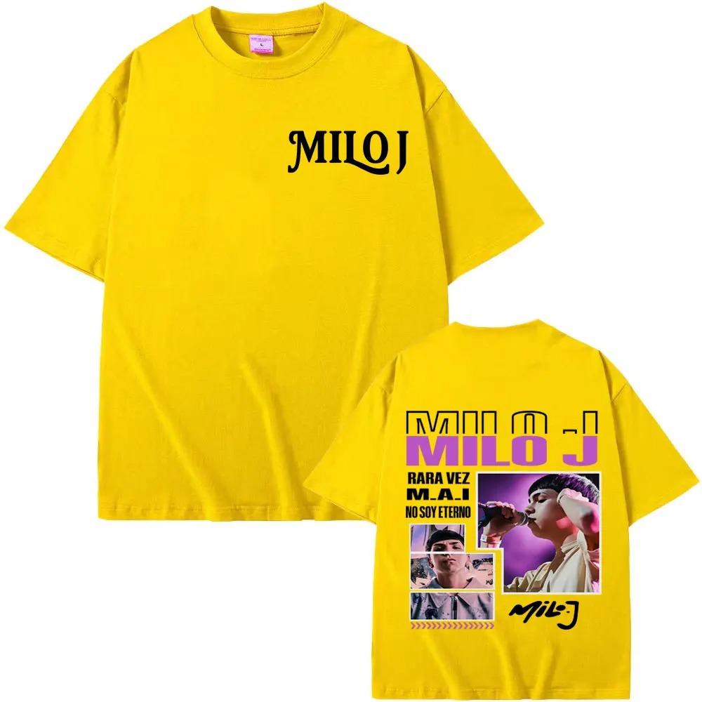 Milo J Rapper La Vida Era Mas Corta New Album TShirt Mens Vintage 90s Pop Music Bestselling Oversized Streetwear TShirt