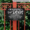 2D Flat, 1pc Vintage Metal Sign, Warning Our Dogs Flunked Obedience School Enter At Your Own Risk, Warning Metal Sign, Aluminium Sign for Home Gate