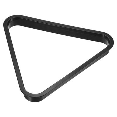 PATIKIL Billardkugel Dreieck Standard Snooker Billardkugel Kunststoffhalter für Pool Schwarzes Gestell, Gestell, Tisch,