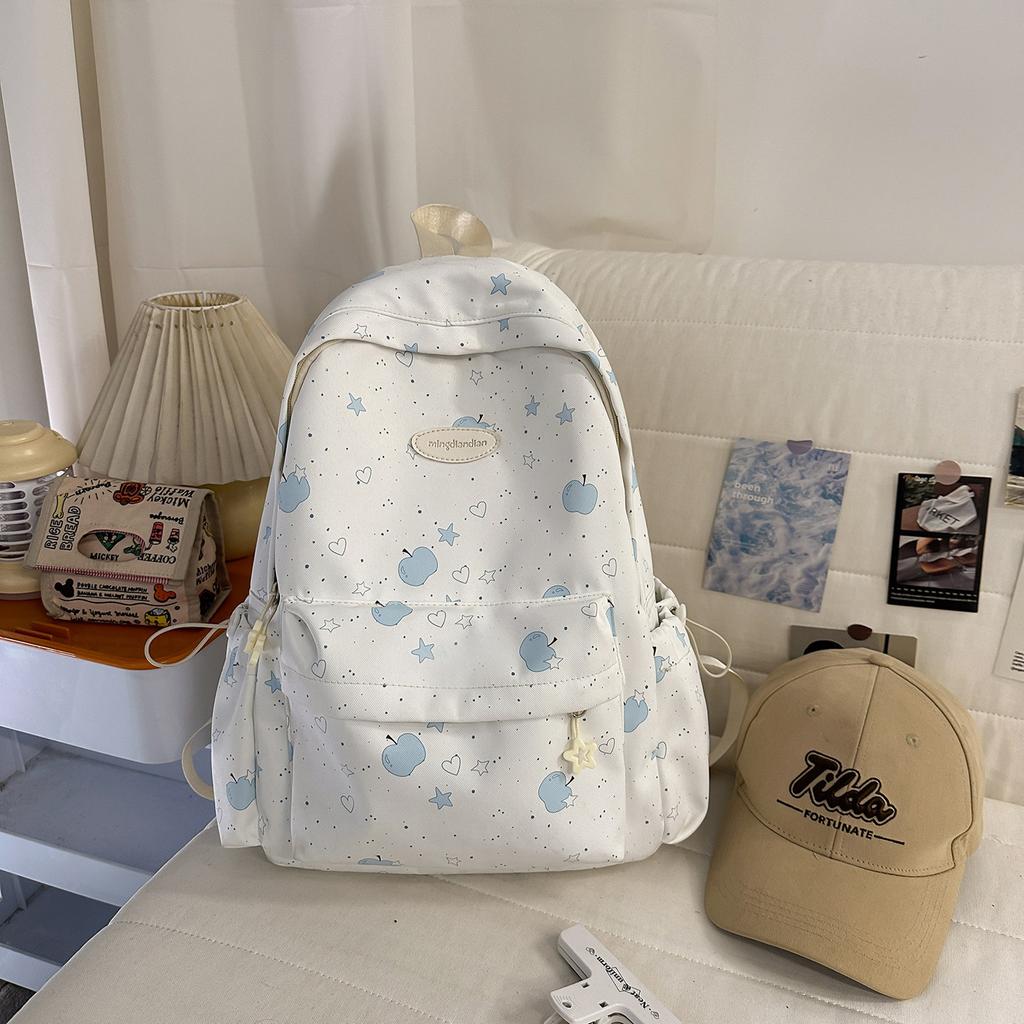 Schoolbag High Value Star Backpack Women 1011 New Simple Niche Travel Backpack Schoolbag Girls Primary School Students Junior High School